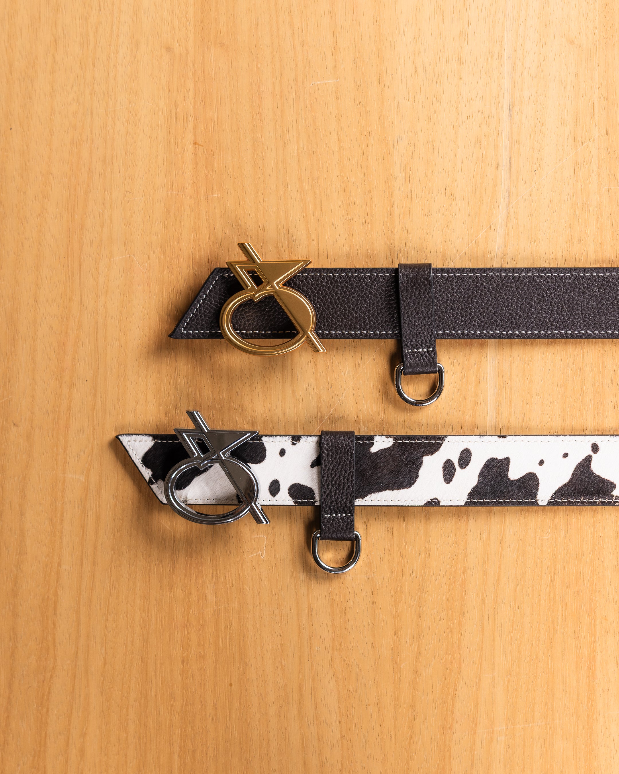 Ceinture Trophée Vache et Noir Litchi