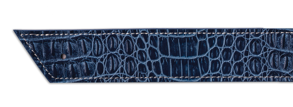 Ceinture Trophée Croco Bleu et Orange