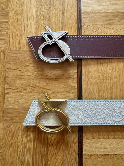 Ceinture Trophée Crème et Framboise